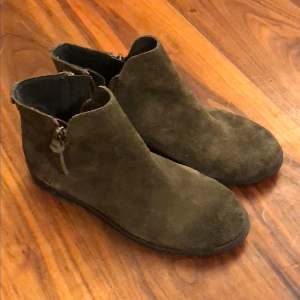 Girls genuine leather/suede booties